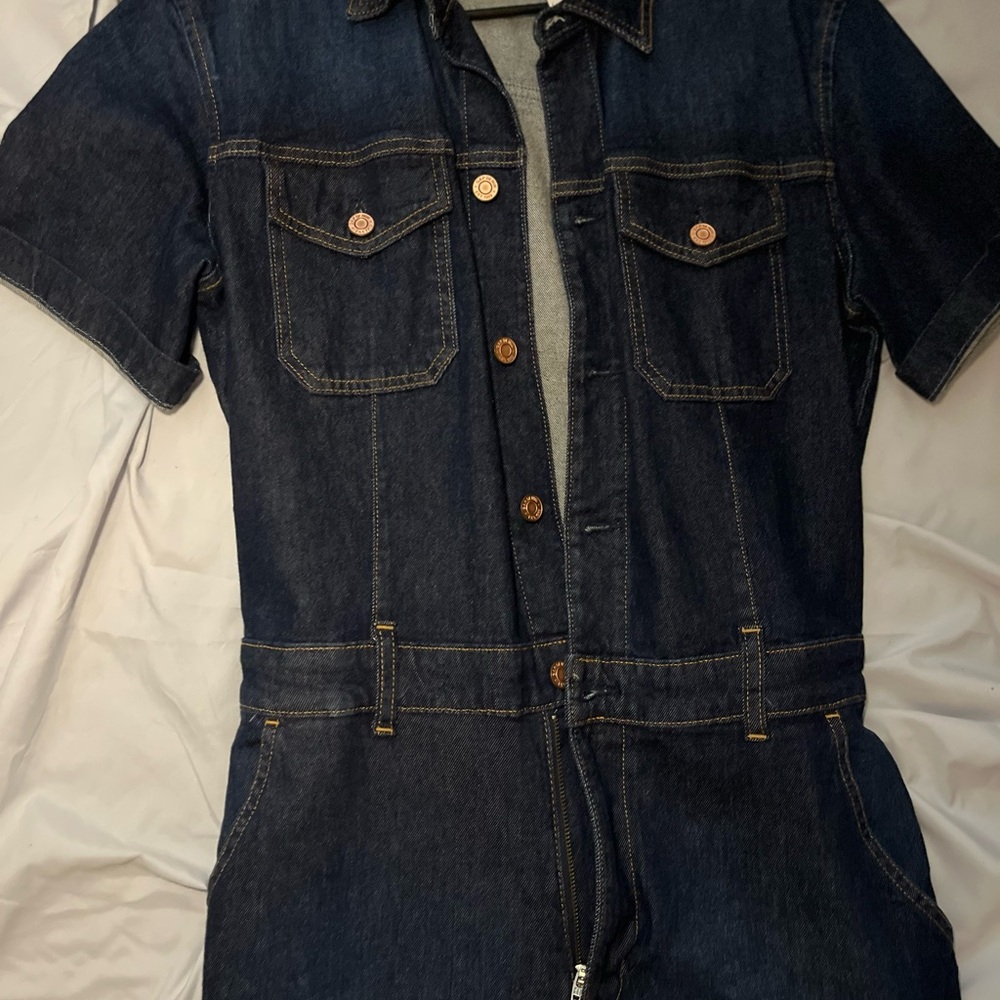 GAP Indigo Denim Jumpsuit